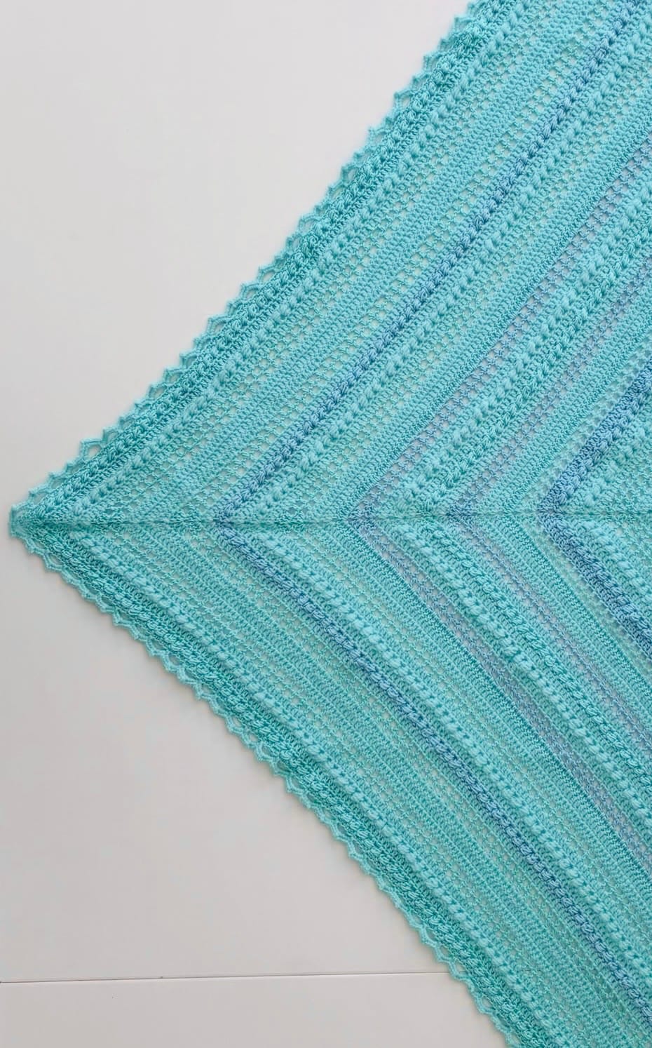 Châle Bleu Ciel Turquoise