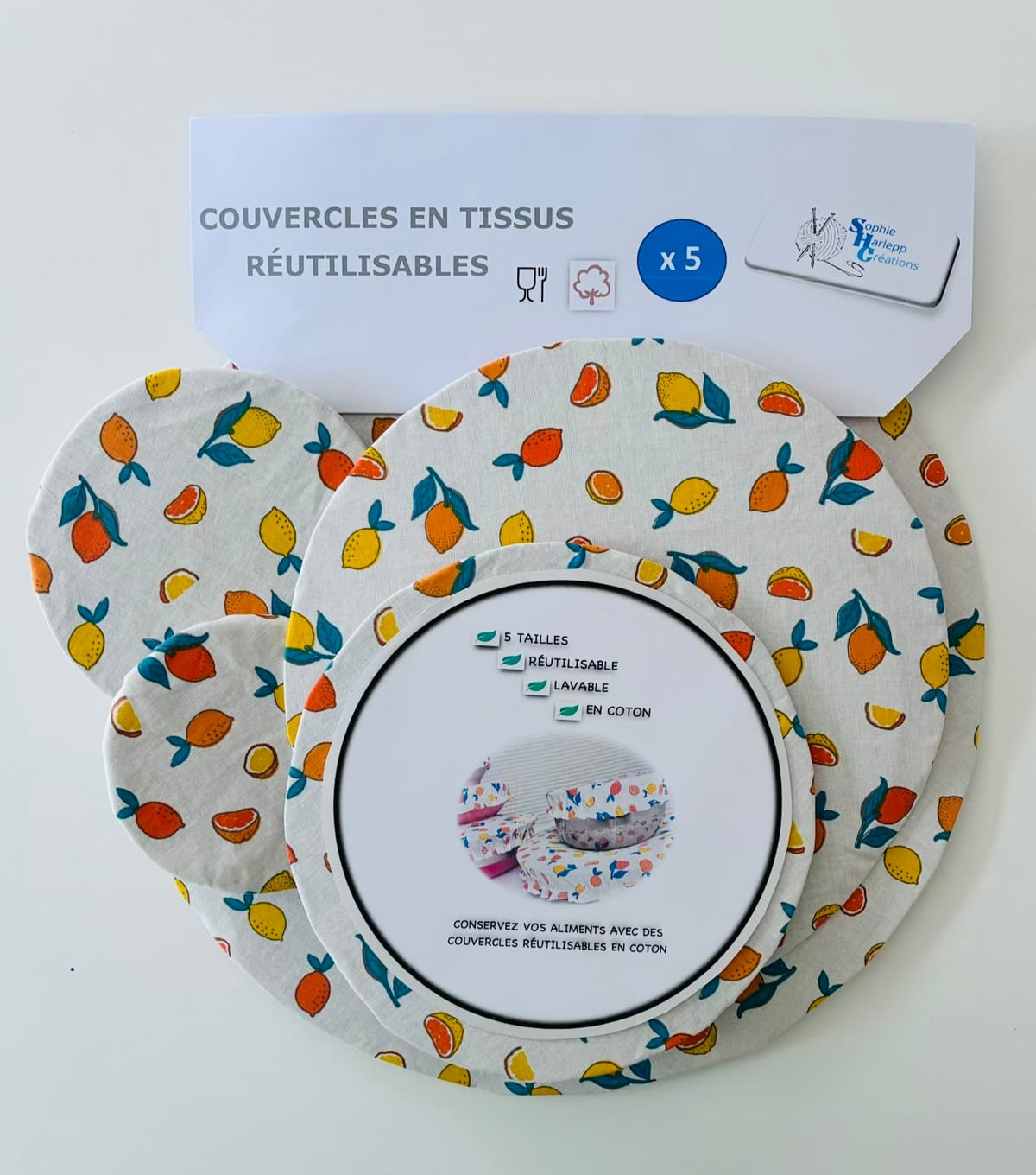 Lot de 5 charlottes alimentaires