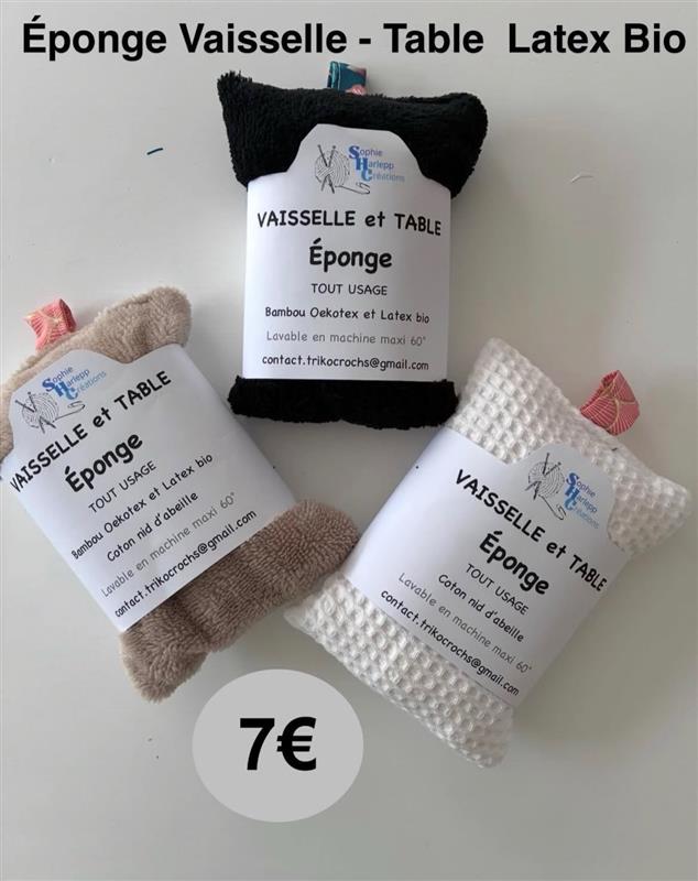 Éponge vaisselle et surfaces